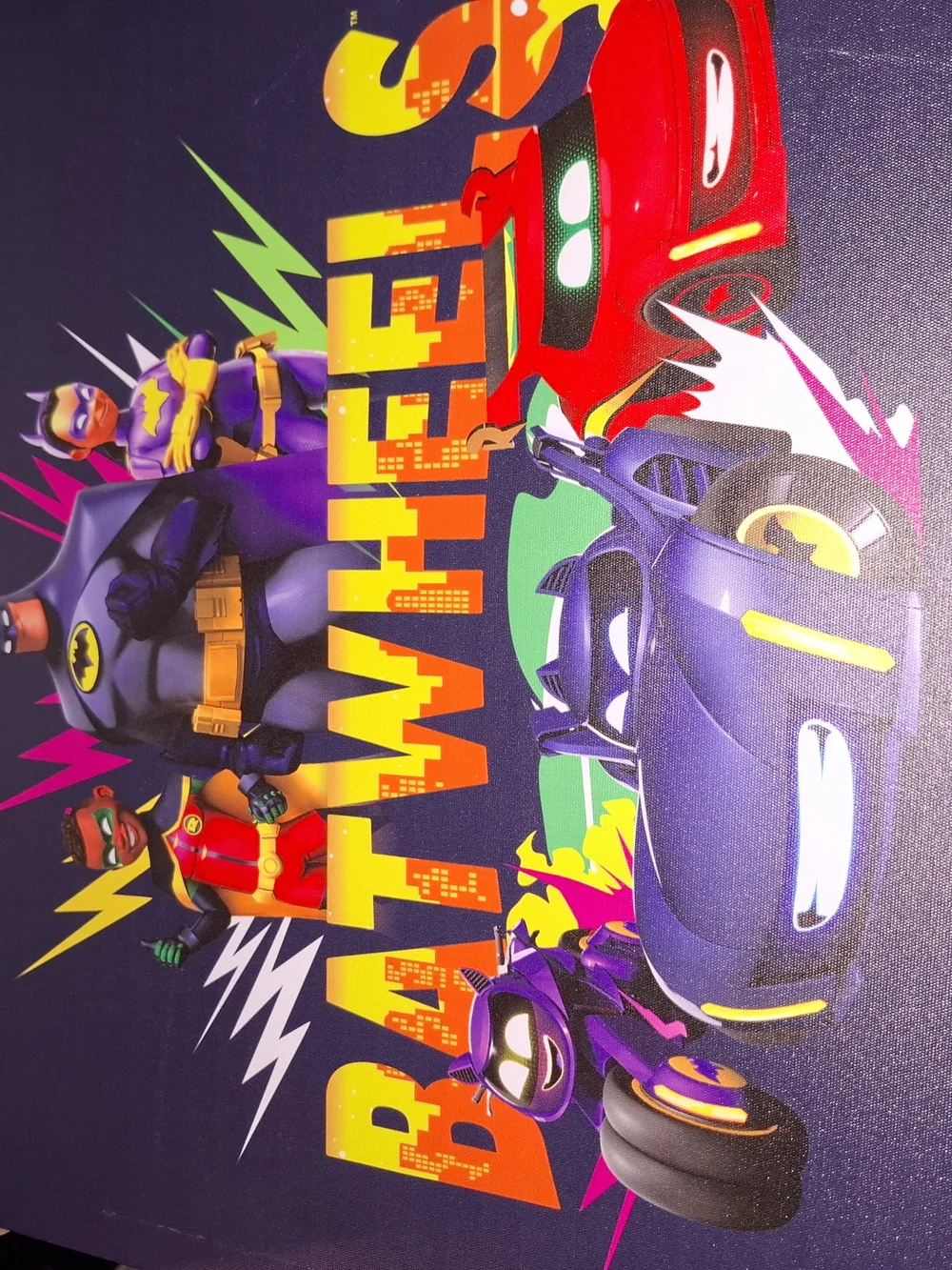 Marvel Batwheels Poster - Purple, Red, Yellow, Green